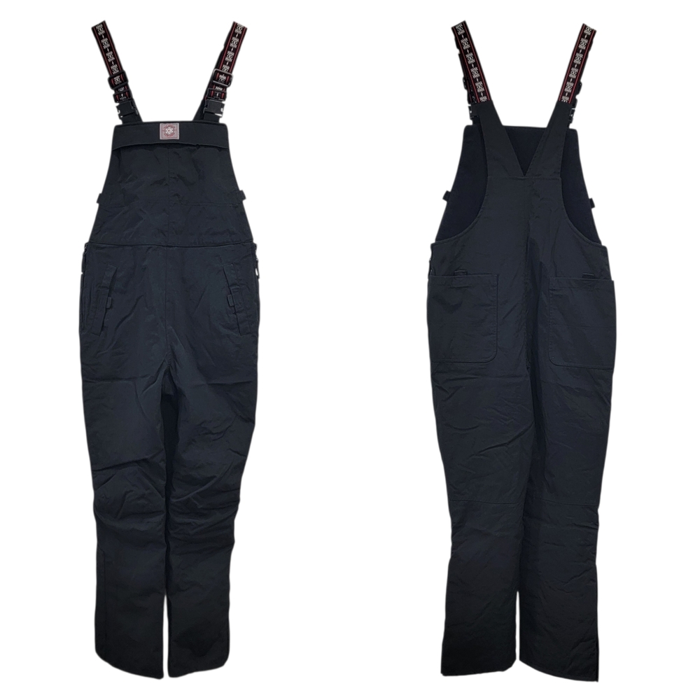 Polo Jeans Co. Ralph Lauren Ski Bib Overalls Snow Pants Black Women’s Large - Picture 5 of 17